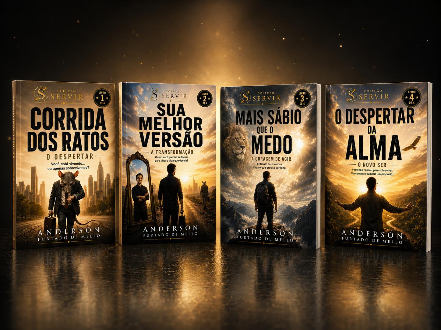 Kit completo com os quatro livros da Coleção SERVIR
